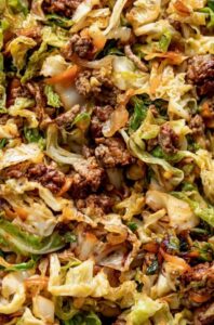 Savory Low-Carb Cabbage and Beef Stir Fry