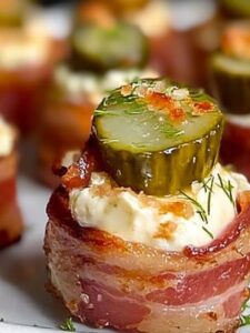 Dill Pickle Bacon Shots